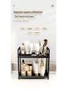 Double-Layer Desktop Storage Rack for Perfume, Cosmetics, Bathroom, Dressing Table, and Kitchen Organization