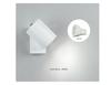 Adjustable Angle Modern Minimalist Bedside Wall Lamp with GU10 Spotlight for Living Room