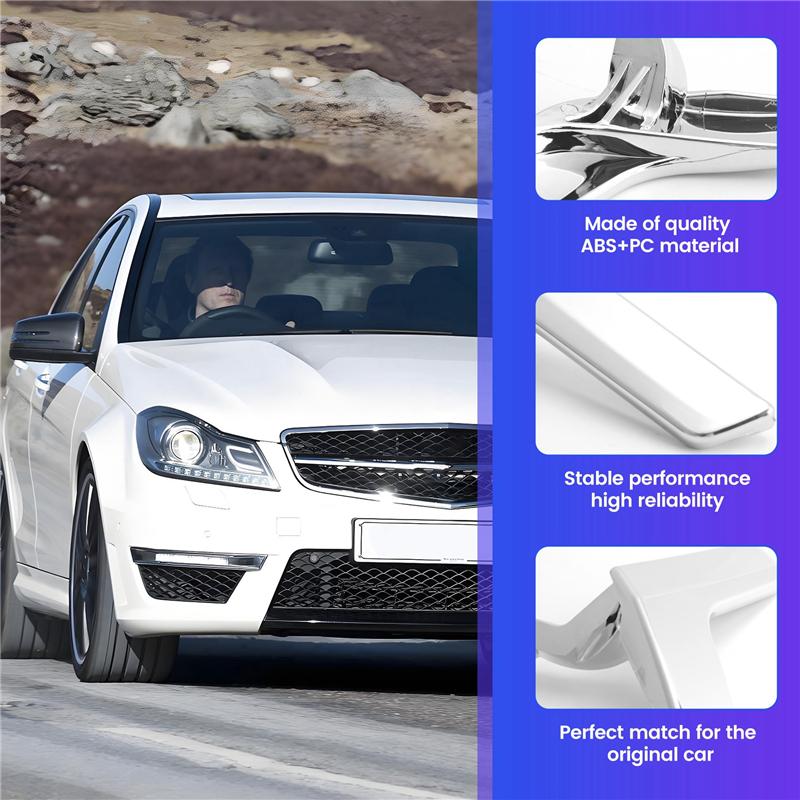 M63K-Chrome Car Inner Interior Door Handle Repair Kit For Mercedes W204 X204 Inner Trim Cover