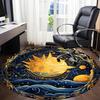 1pc Cosmic Office Round Area Rug, Under Office Chairs Bedroom Living Room Home Decor, Room Deco