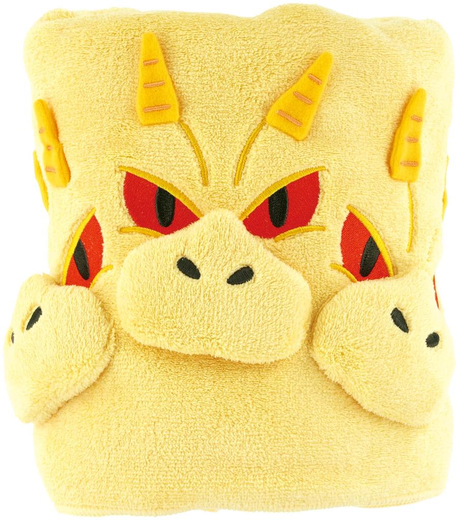 Skater Bath 60cm x Godzilla King for Absorbent, Quick-Drying Towel, 120cm, Ghidorah, Boys, TODR1-A