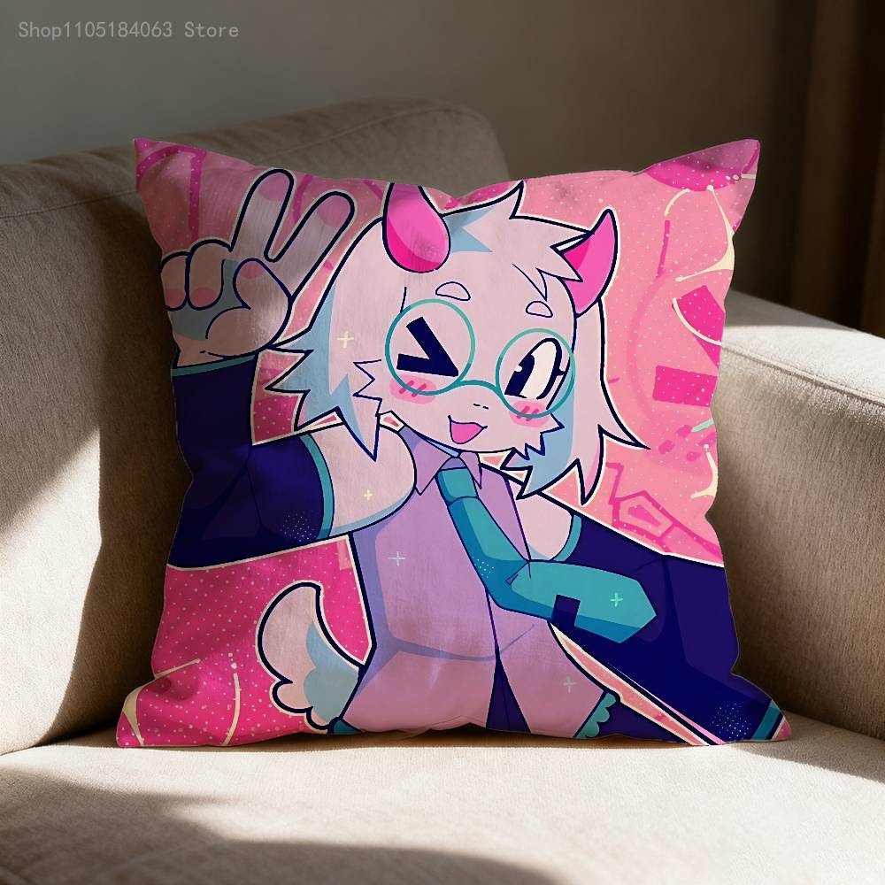 Наволочка D-Deltarune Ralsei Для Декора Дивана Автомобиля Офиса Комнаты Печатная Наволочка Декорации и Защита 30cmx30cm