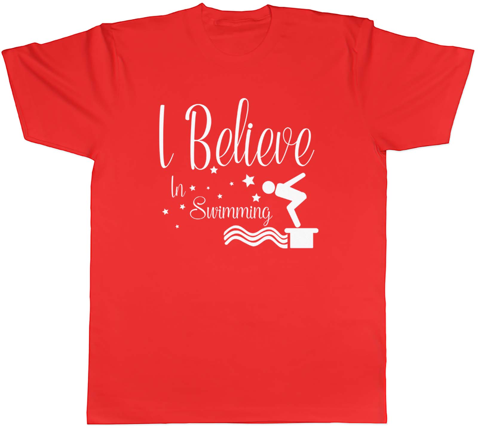 I Believe in Swimming Unisexs Unisex TShirt Tee S