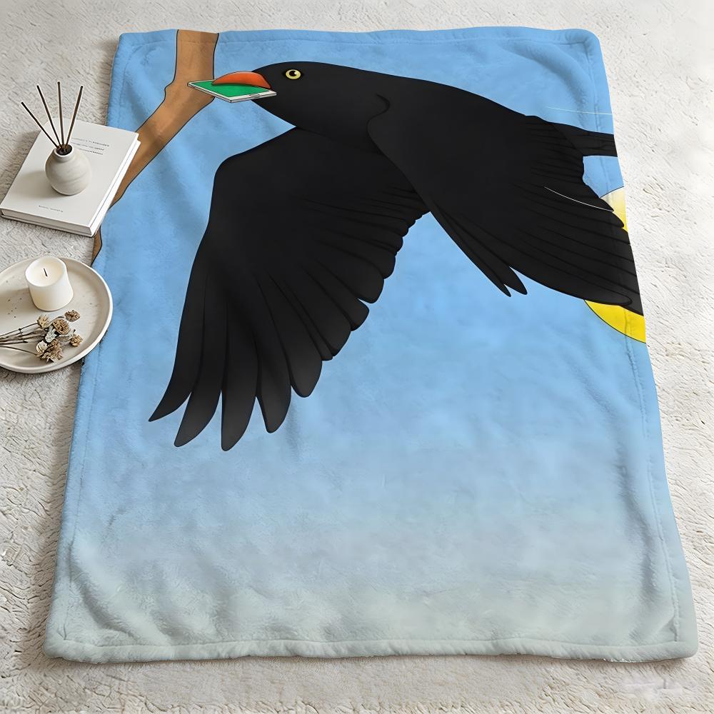 artist CChoi Haeryungg Throw Warm Soft Flannel Blanket Multiuse for Sofa Bed Camping Travel Nap