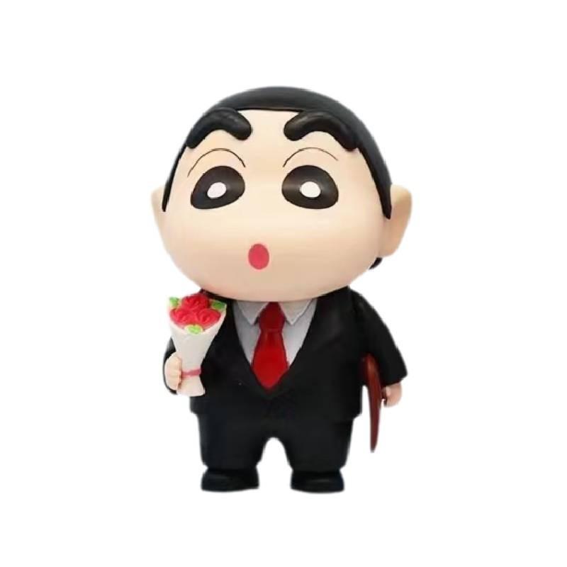 Cowboy Dicky Neuer Crayon Shin-chan GK-Modell Handgefertigte Dekoration PVC-Material 15cm