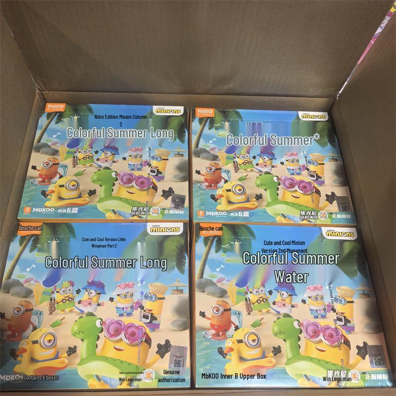 Brucky Blocks Minions Cool 2nd Series: Colorful Summer & Cute Transformation Magic for Kids
