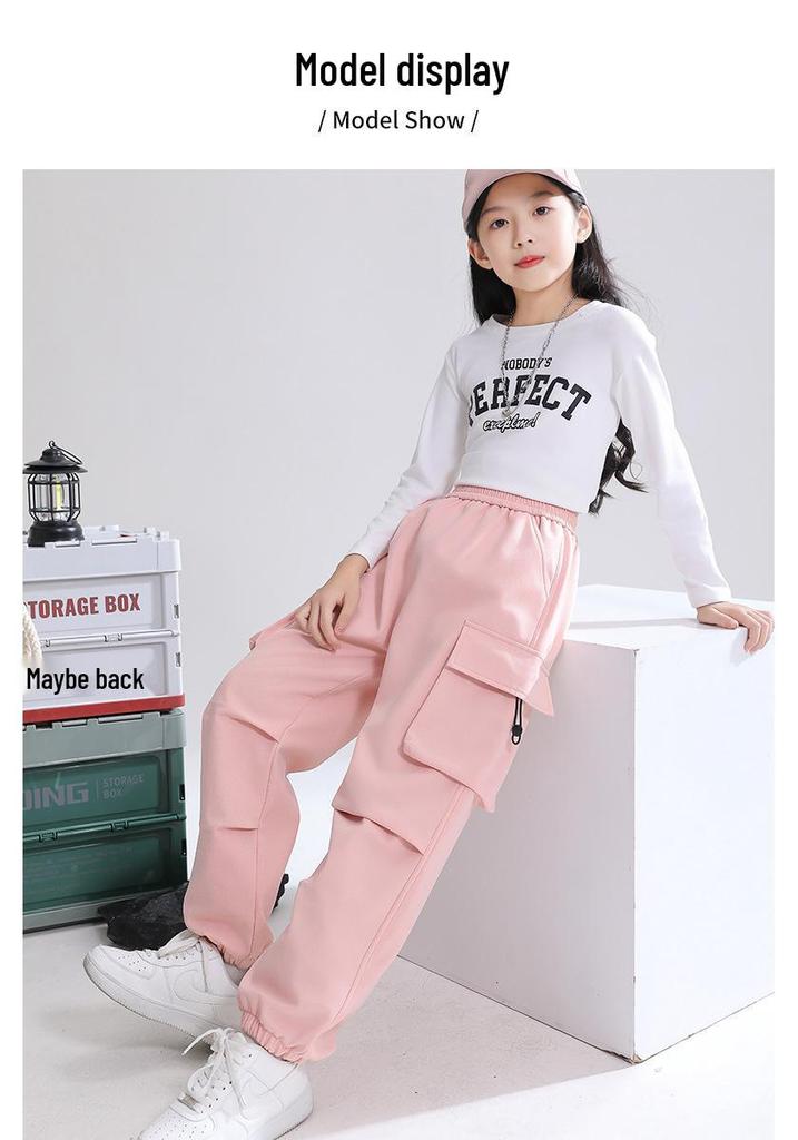 Children's Durable Sports and Workwear Pants for Boys and Girls: Spring and Autumn School Uniform and Mountaineering Options