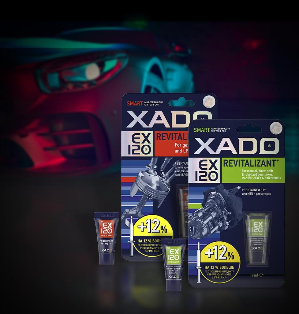 XADO REVITALIZANTE EX120 para transmisión automática AT CVT Aditivo (0.3 fl oz (8ml)