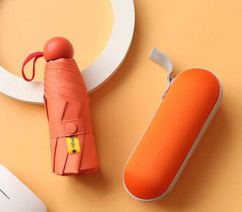 Mini Capsule Umbrella Light Sunny Rainy Umbrella Women Anti-UV Sunshade Pocket Sunscreen Umbrella Portable Paraguas
