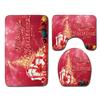 Christmas Bathroom Floor Mat Toilet Three-Piece Set