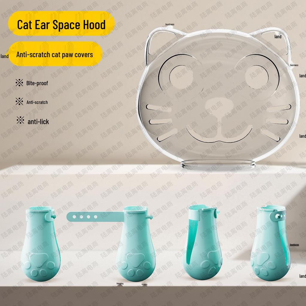 Cat Astronaut Ball-Shaped Headgear: Anti-Bite, Anti-Fight, Anti-Scratch Collar for Pets