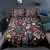 Rock Music Electric Guitar Punk Style 3D NEW Duvet Cover Pillowcase Bedding Set Adult Boy Girl Bedroom Decoration Single Double