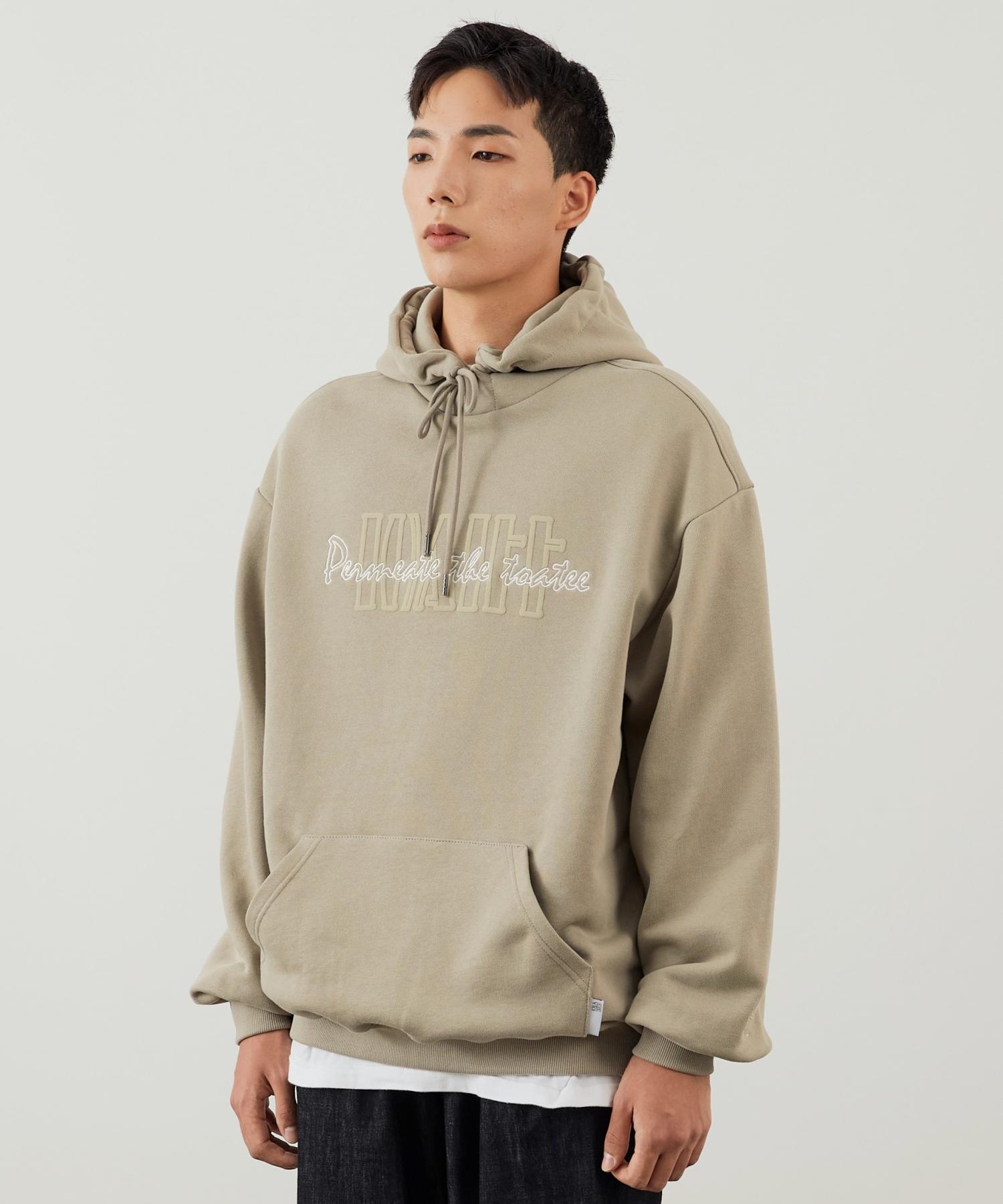 Tourty Performance Logo Hooded Sweatshirt Khaki 1(L)