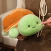 Plush Turtle Cartoon Pillow With Soft Short Pile Fabric For Kids And Teens