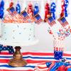 Yousheng 12 Pcs American Flag Ornaments July 4th Patriotic Decorations Tree Hanging Decorations for Memorial Veterans Day Independence Flag Day