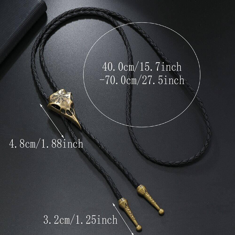 Retro Phoenix Punk Style Pendant Bolo Tie Necklace