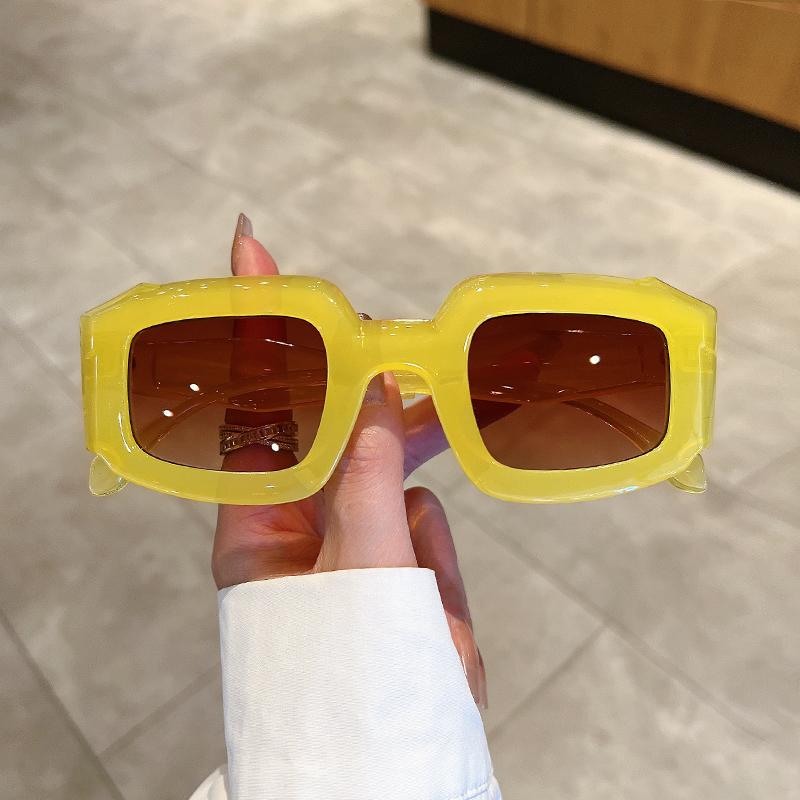 KAMMPT Oversized Men Women Sunglasses New In Fashion Vintage Square Shades Retro Luxury Brand Design Candy Color UV400 Eyewear