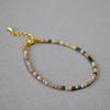 Vintage Sparkling Sugar Cube Natural Stone Layered Bracelet for Women