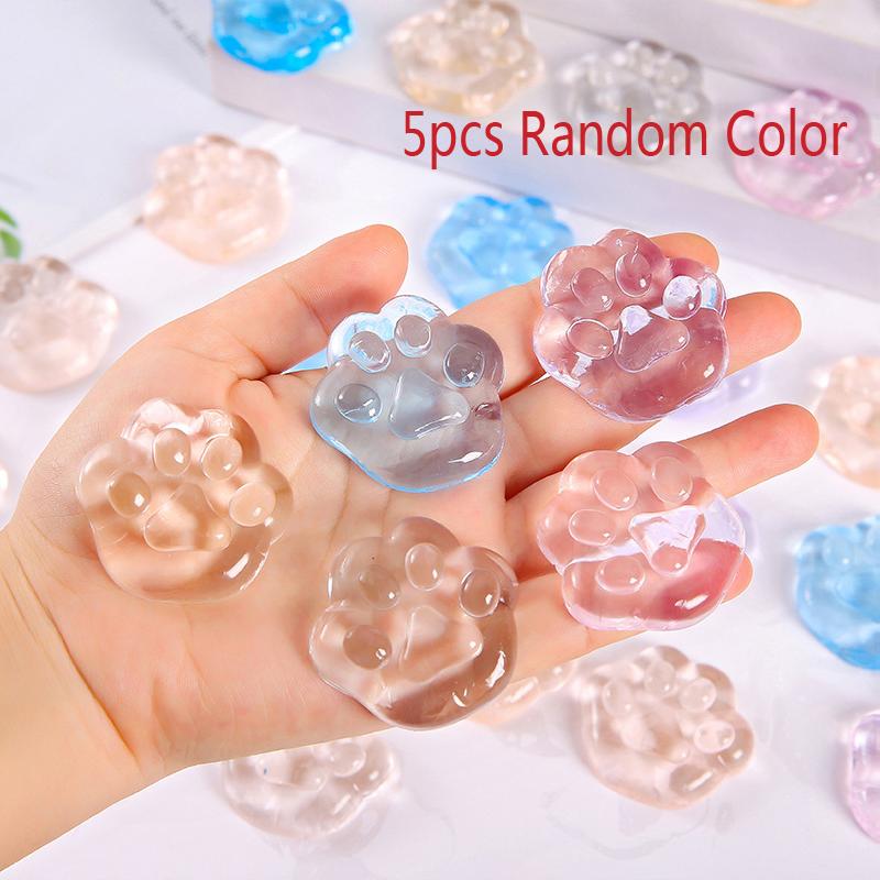 

Kawaii Cat Paws Sticky Squeeze Toys Soft Realistic Quick Rebound Jelly Mini Cat Paws Transparent Squeeze Toys Kids Adult Gifts