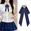 Japanese Academy Style Burgundy Bow Tie for Women's Graduation Ceremony and Uniform Decoration