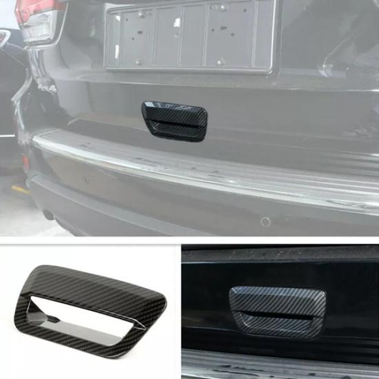 For 2014- Jeep Grand Cherokee Carbon Fiber Rear Trunk Door Handle Bowl Cover