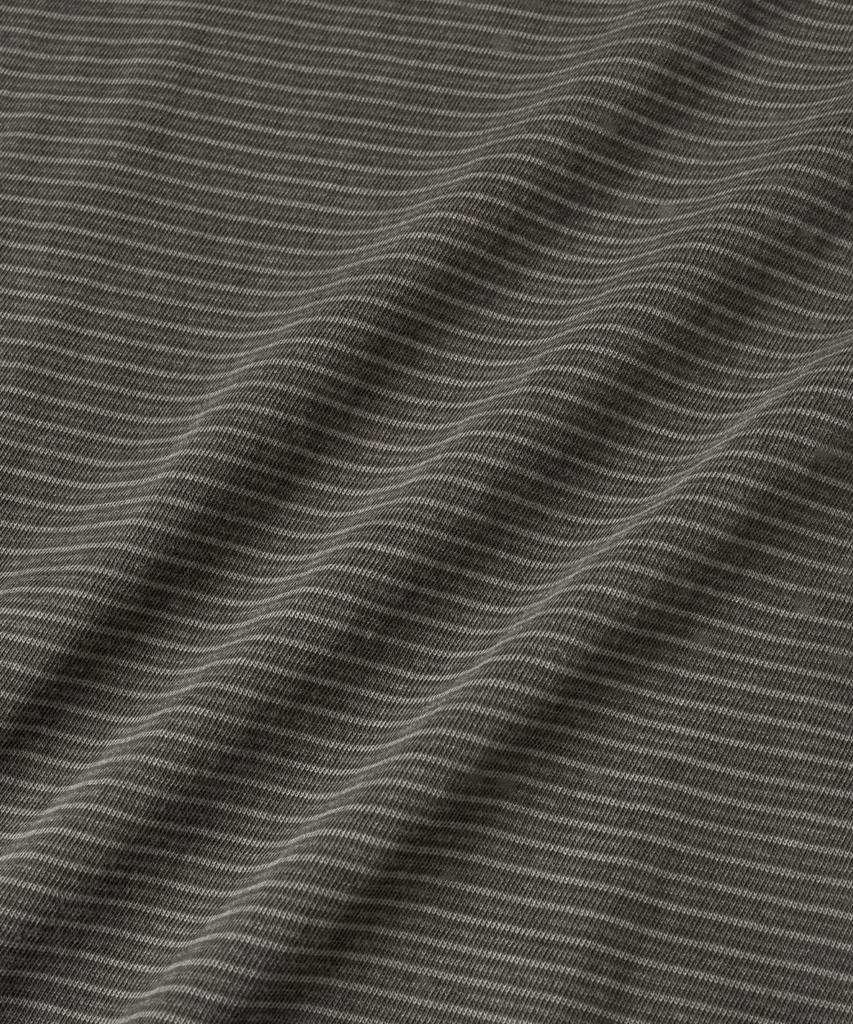 ASP Pigment Dyed Stripe Short Sleeve T-Shirt - Mid Grey