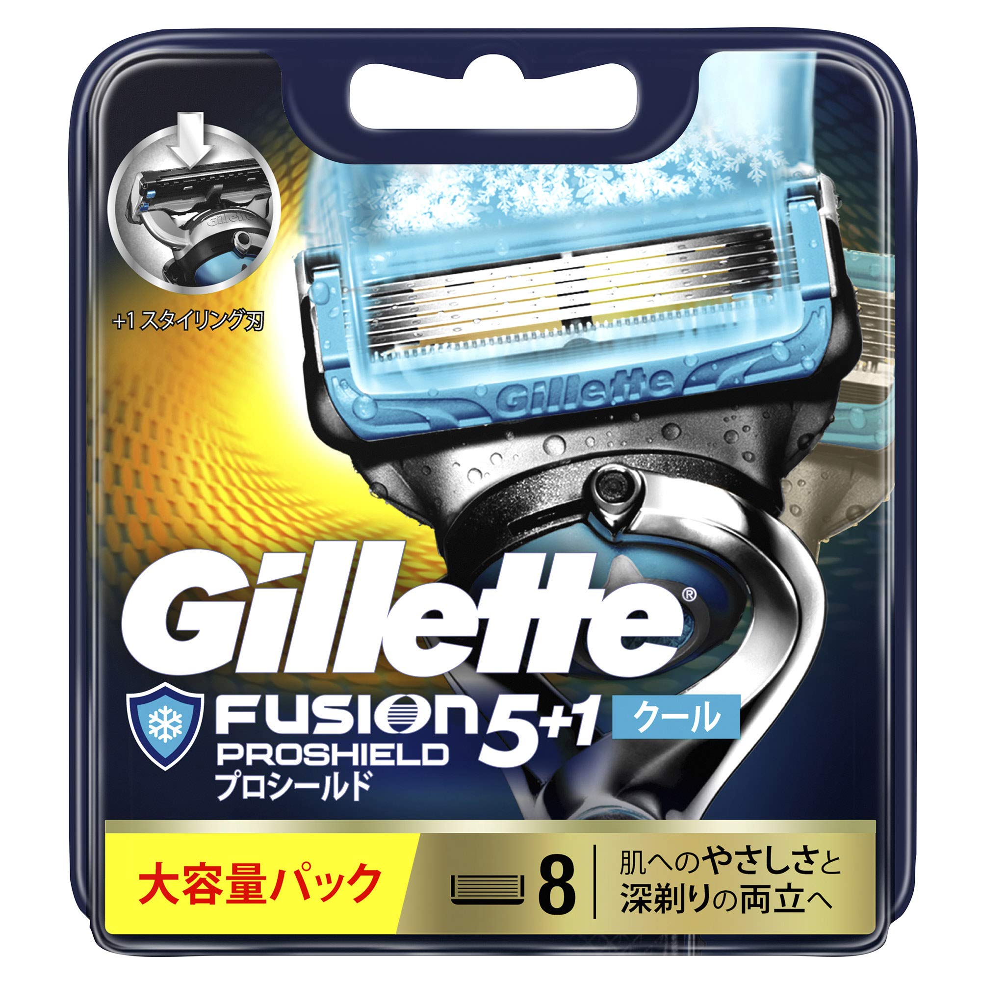 

Gillette ProShield Cool Manual Shaving Razor for Men 8 pieces (x 1) срібний