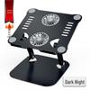 Aluminum Laptop Riser with Dual Fan Cooling
