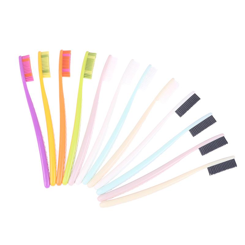 4Pcs Soft Long Head Adult Big Head Toothbrush Japanese And Korean Comfortable Teeth Super Soft Oral Cleaning Brush