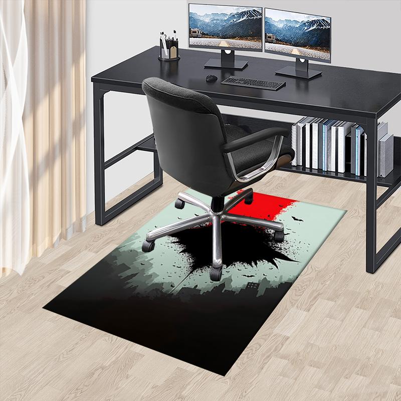 

Batman,Gotham City Office Carpet Chair Mats, Home Decor Dormitory Floor Protector With Anti-Skid Backing, Large Area Coverage, Christmas Dec 60cm by 90cm