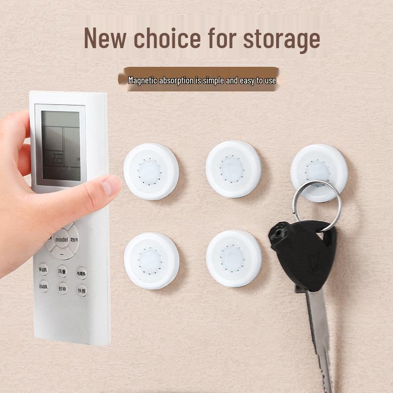 Non-Drill Magnetic Wall Mount Suction Cup for Remote, Router & Power Strip Storage