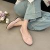 Fashion Grandma Shoes Soft Female Footwear 2025 Fashion Women's All-Match New Boat Dress Modis Golden Retro Summer Flat Boat Shoe All-Ma