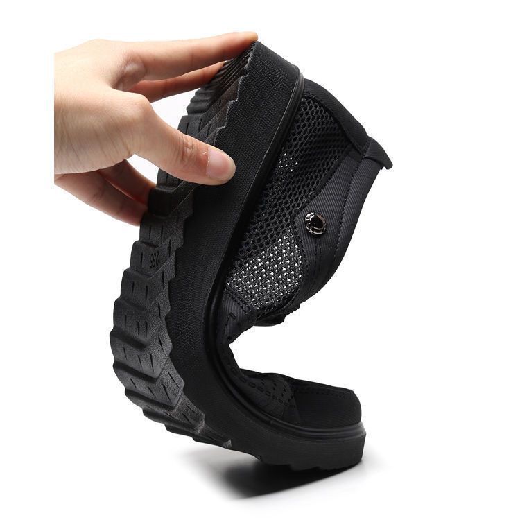 Old North Cloth Shoes Men's Summer Middle-aged and Elderly Men's Mesh Shoes Breathable Dad Shoes Casual Elderly Grandpa Shoes