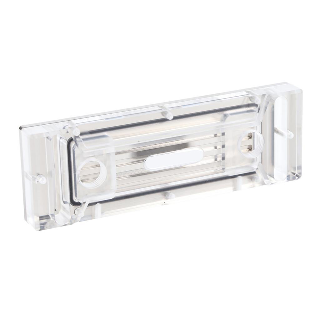 Copper Substrate Imported PMMA Water Cooling Block with Built In Sealing Ring for 4 Memory Heat Sink