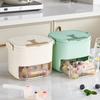 Double Layer Ice Molds With Storage Bin and Lid Easy Press Release Ice Cubes Tray Large Capacity For Freezer Storage