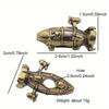 Air Force Kirov Airship Brass Bead DIY EDC Woven Paracord Lanyard Key Chain Pendant Outdoor Umbrella Rope Hanging Accessories.