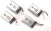 Komplekts ar 4 uzlādējamām litija baterijām 3.7V 1000mAh 802540 | Saderīgs ar ESP32, Arduino, NodeMCU, RC modeļiem | 26x44x9mm – 16.4g