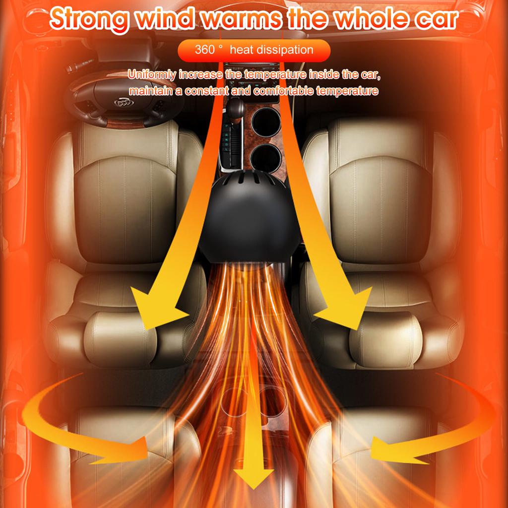 Car Heater 12V 120W Car Heater Defogging and Defrosting Heater for Car Portable Car Heater High Heating Rate Cigarette