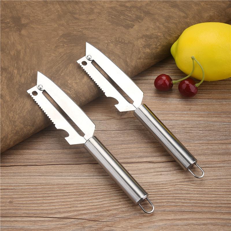 3 In1 Potatoes Apple Peeler Food Manual Paring Knife Vegetable Fruit Tools Bottle Opener Home Essentials Kitchen Accessories