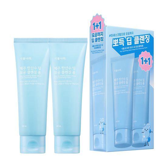 Shingmulnara Jeju Sparkling Water Deep Pore Cleansing Foam 120ml (Single Product/Buy 1 Get 1 Free)