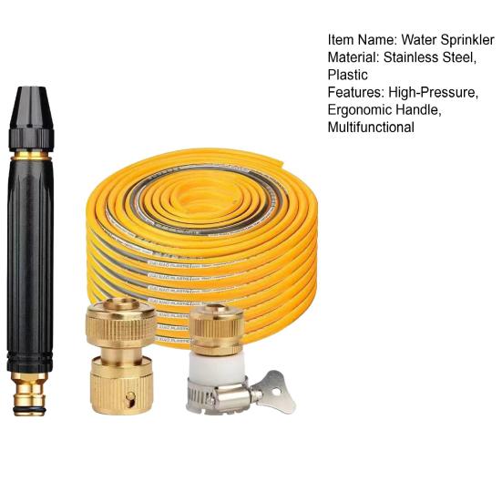 High-Pressure Car Wash Water Sprinkler with Booster Nozzle, High-Pressure Home Car Wash Water Sprayer & Hose Set, Multifunctional Lawn
