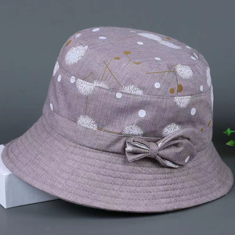 Summer Fisherman Hat Basin Hat Middle-aged and Elderly Spring and Autumn Sun Protection Hat Female Mother Sun Hat Elderly Grandma Cloth Hat