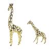 Giraff Metallprydnad Ihålig Djurskulptur för Inomhuskontor TV-bänk