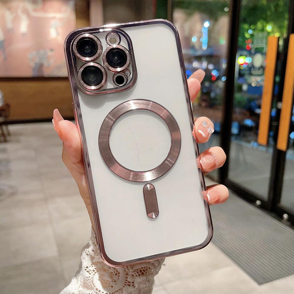 CD Magnetic Mobile Phone Case for iPhone 13 12 11 14 15 Pro Max Plus, Non-slip and Durable