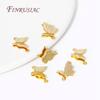Trendy 18K Gold Plated Brass Butterfly Charms Pendants Connector DIY Earrings Necklaces Charms Jewellery Making Accessories