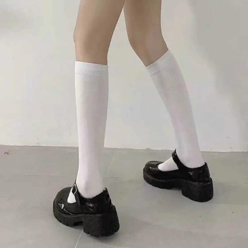 

Women s Fashion Sexy Shiny Socks Korean Style Gold Silver Silk Socks Luxury Design High Quality Off Knee Stockings Socks One Size білий