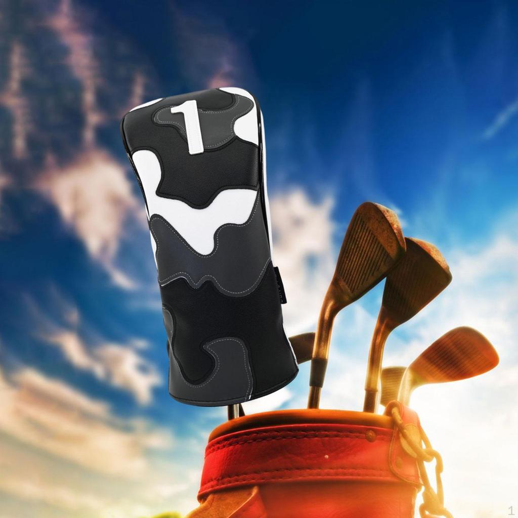Golf Club Head Cover Anti Scratch Wood Headcover,PU Leather,Fashion Portable