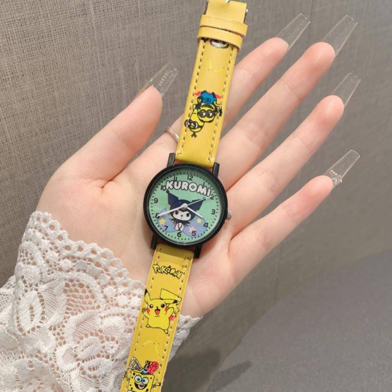 High-Value Animation Cartoon Children Cute Boy Girl Belt Quartz Watch Generation