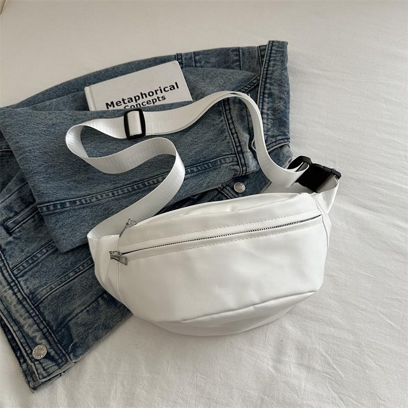 Niche Fanny Pack Casual Simple Shoulder Bag 2025 Winter New Simple Fashion Messenger Breast Bag Trendy Sports Bag