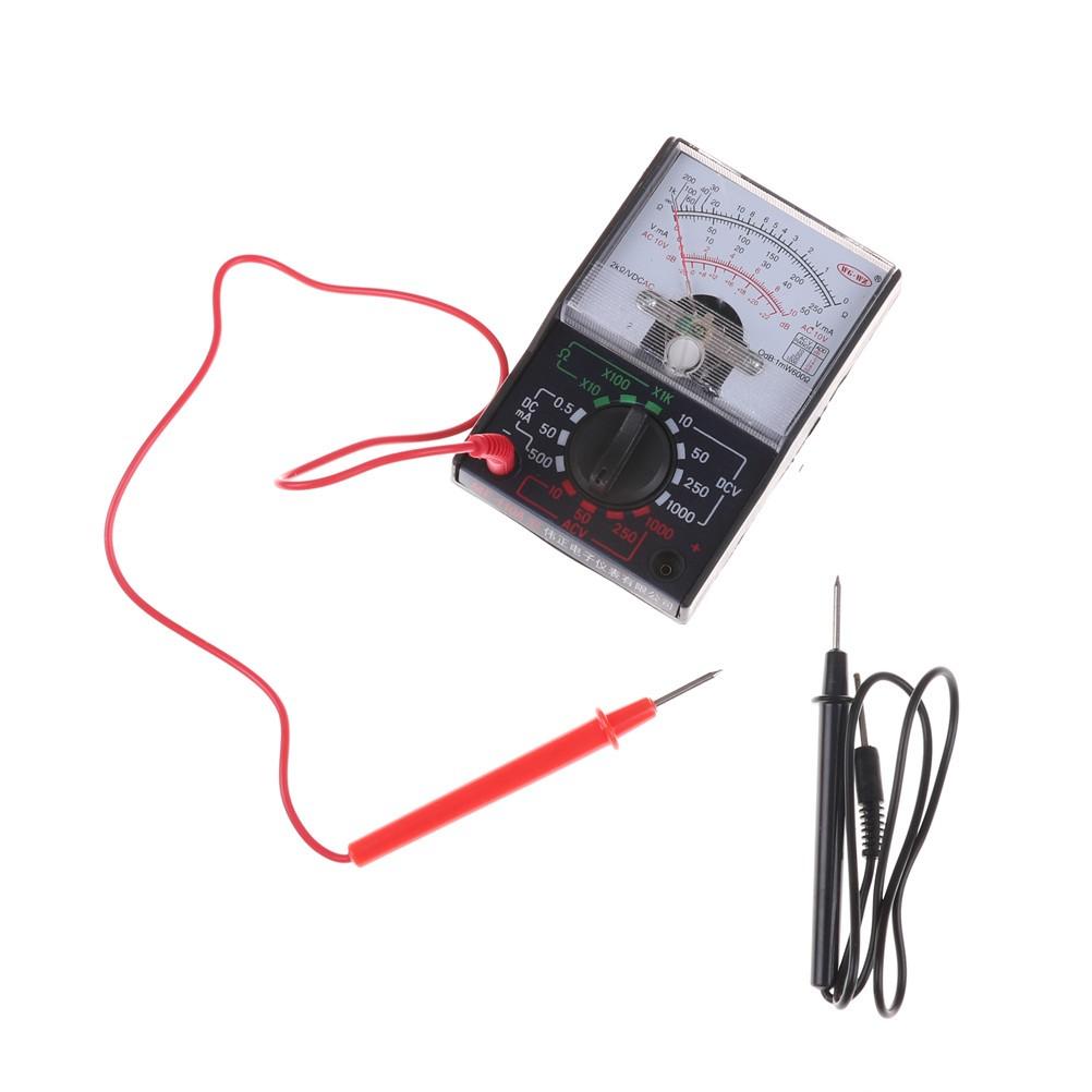 MF-110A Analogowy Multimetr AC/DC Z Sonda Pomiarowa Dc/ac 250V 1000V Woltomierz 250ma Amperomierz Miernik Analogowy Multimetr Tester Mf-110a
